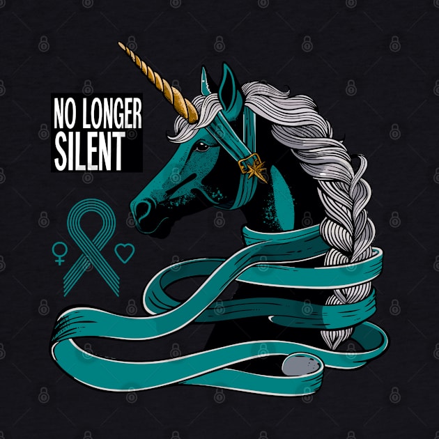 No Longer Silent, Unicorn, Sexual Assault Awareness Month by Adam Brooq